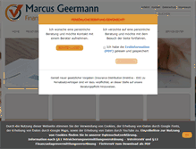Tablet Screenshot of marcusgeermann.de